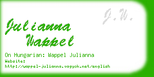 julianna wappel business card